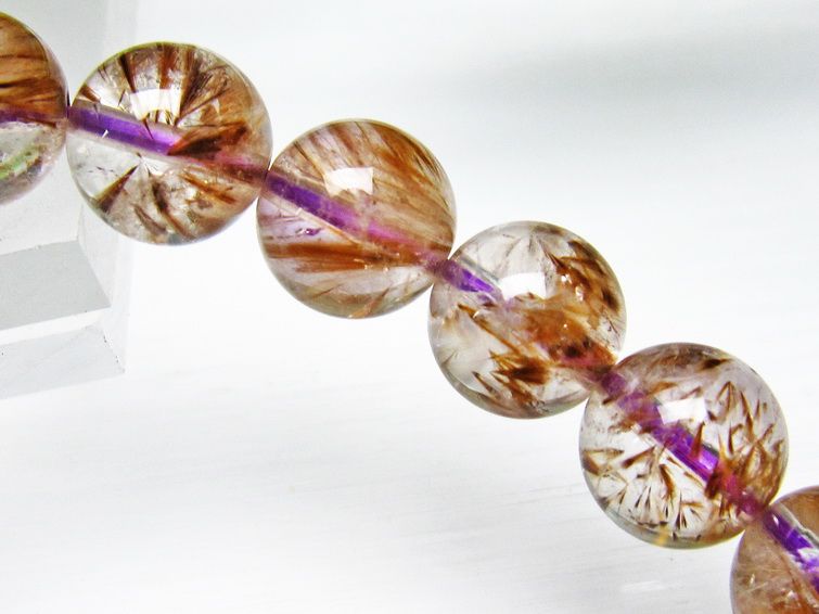 カコクセナイト インクォーツ ブレスレット 10mm [L48-353] 2枚目