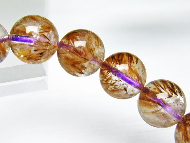 カコクセナイト インクォーツ ブレスレット 11mm [L48-359] 2枚目