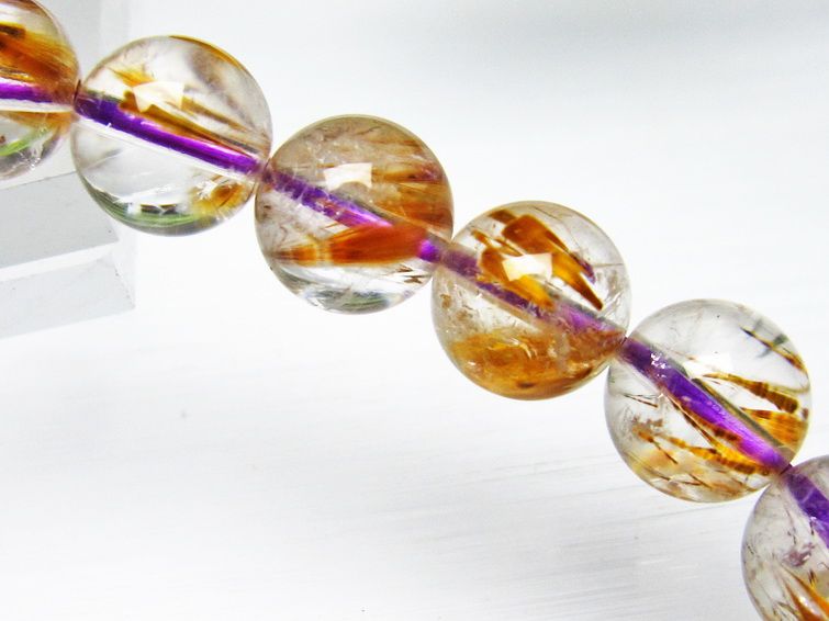 カコクセナイト インクォーツ ブレスレット 9mm [L48-366] 2枚目