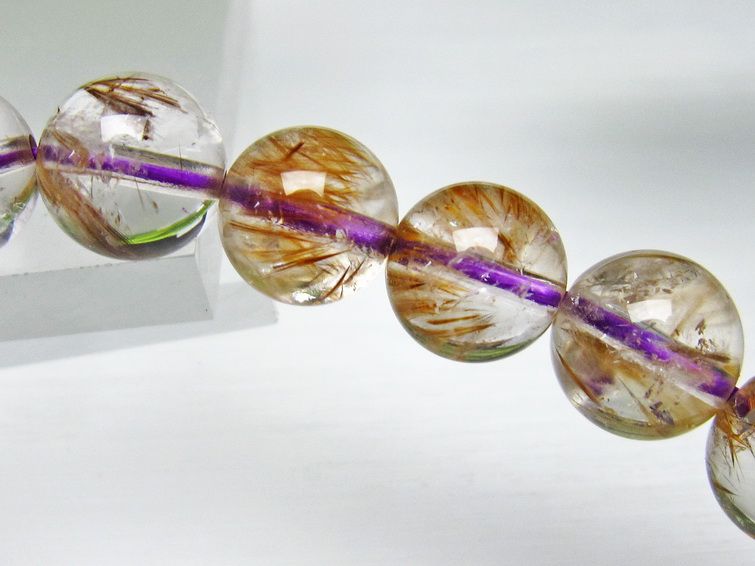 カコクセナイト インクォーツ ブレスレット 9mm [L48-368] 2枚目