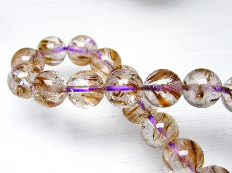 カコクセナイト インクォーツ ブレスレット 10mm [L48-400] 1枚目