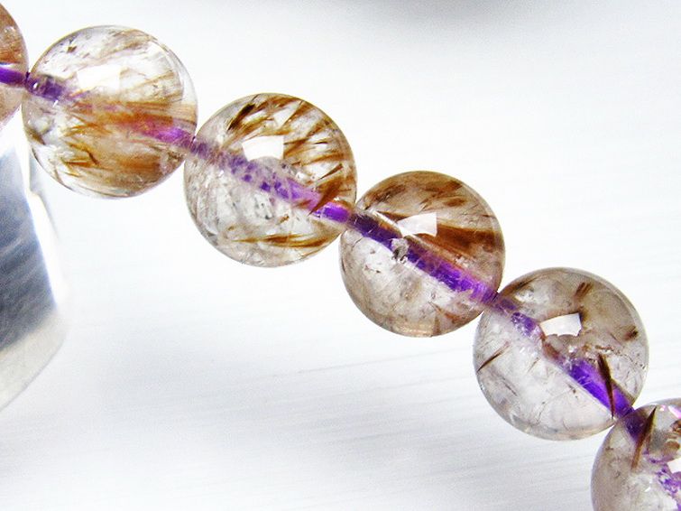 カコクセナイト インクォーツ ブレスレット 10mm [L48-400] 2枚目