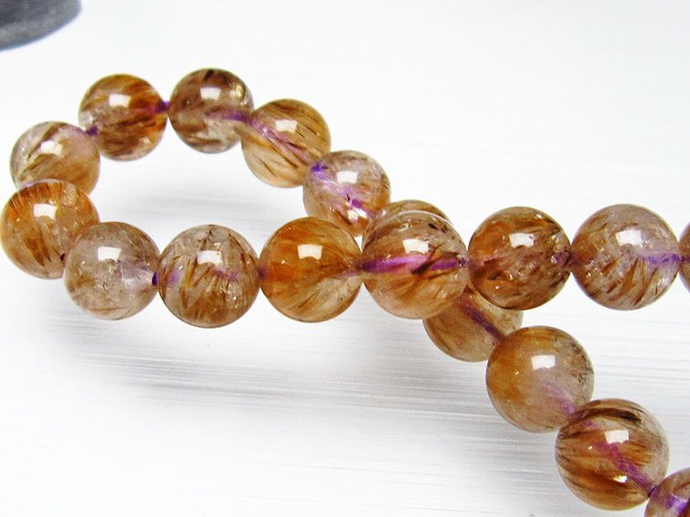 カコクセナイト インクォーツ ブレスレット 9mm [L48-420] 1枚目