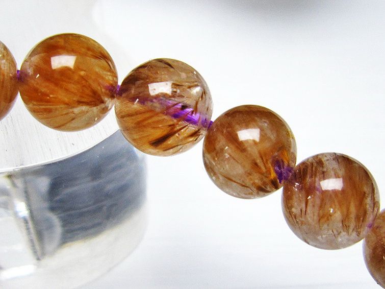 カコクセナイト インクォーツ ブレスレット 9mm [L48-420] 2枚目