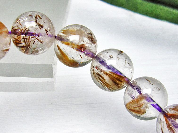 カコクセナイト インクォーツ ブレスレット 11mm [L48-683] 2枚目