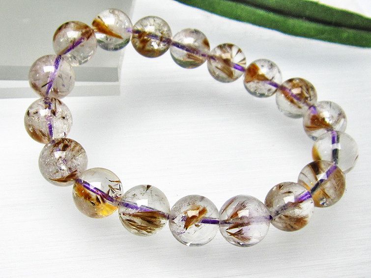 カコクセナイト インクォーツ ブレスレット 11mm [L48-683] 3枚目