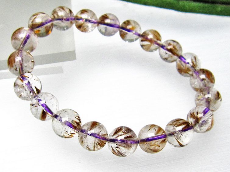 カコクセナイト インクォーツ ブレスレット 10mm [L48-721] 3枚目