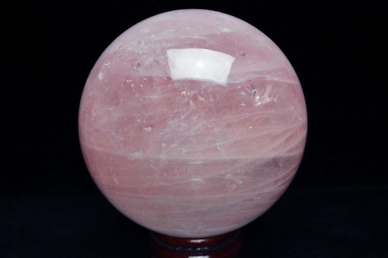 2.1Kg スターローズクォーツ 丸玉 115mm [s9-237]