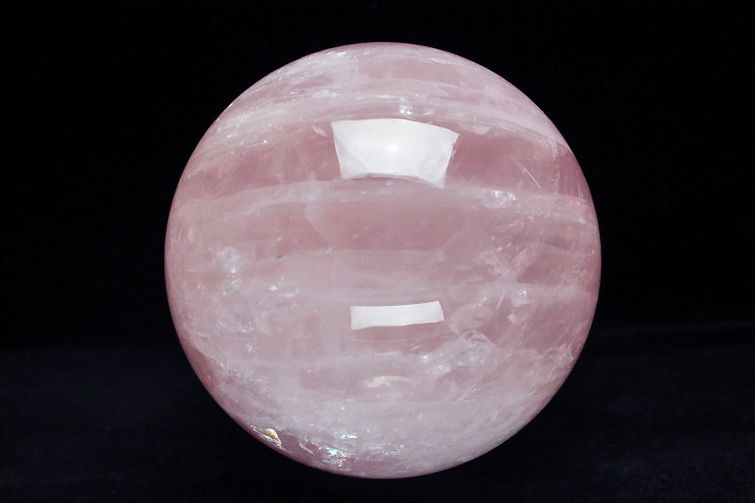 2.4Kg スターローズクォーツ 丸玉 125mm [s9-333]