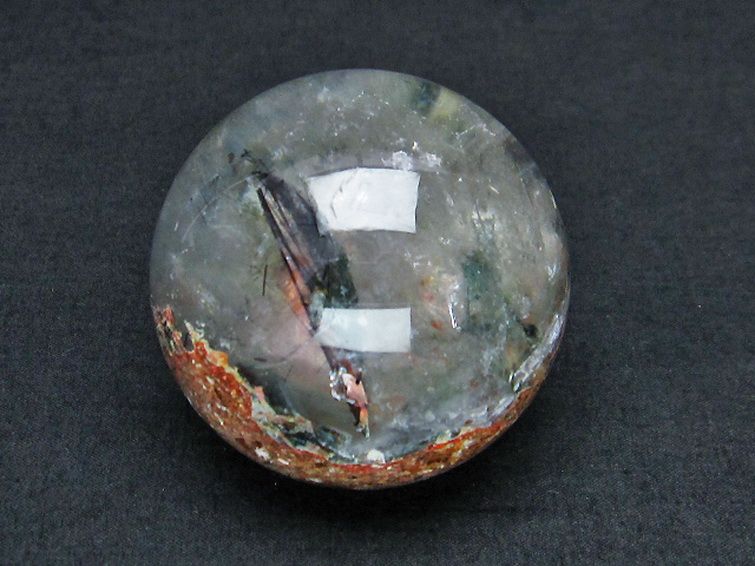 ガーデン水晶ルチル入り 丸玉 53mm [t100-4212] 1枚目