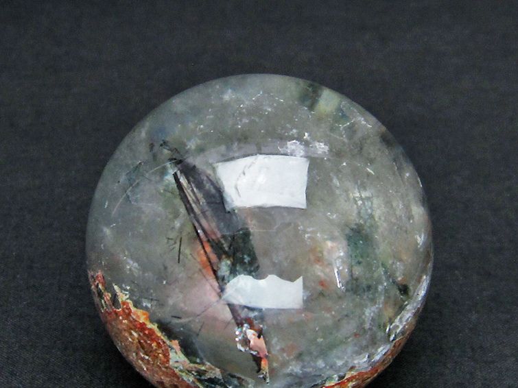 ガーデン水晶ルチル入り 丸玉 53mm [t100-4212] 3枚目