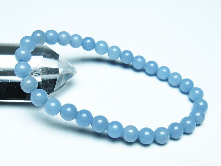 エンジェライト 天使の石 ブレスレット 6mm [T104-3422] 1枚目