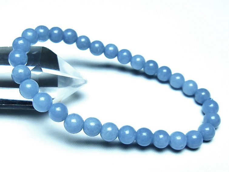 エンジェライト 天使の石 ブレスレット 6mm [t104-3950] 1枚目