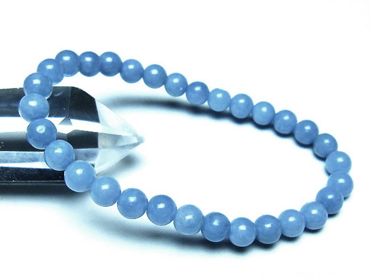 エンジェライト 天使の石 ブレスレット 6mm [t104-3966] 1枚目