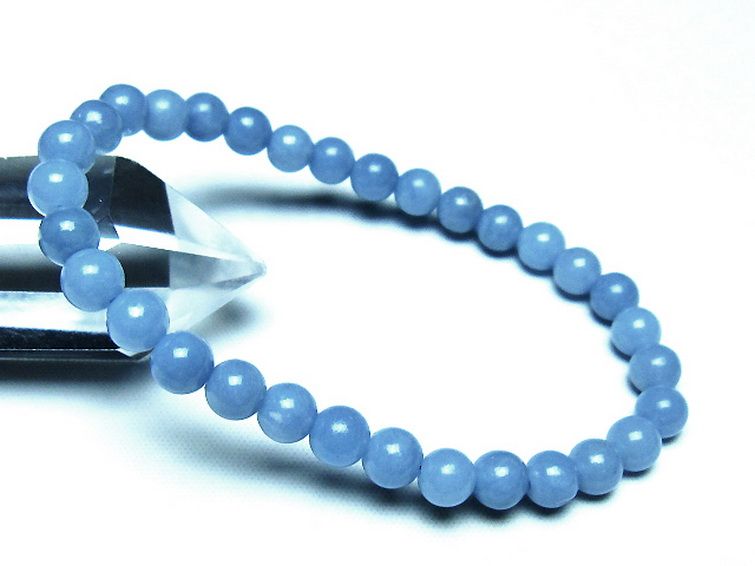 エンジェライト 天使の石 ブレスレット 6mm [t104-3971] 1枚目