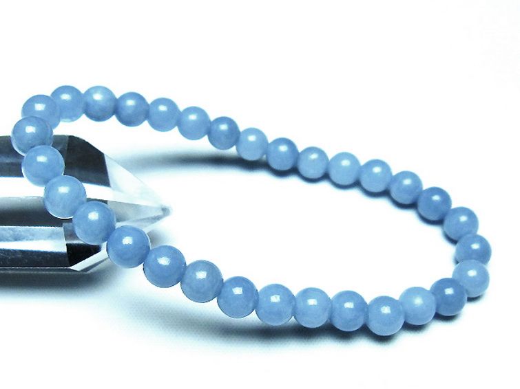 エンジェライト 天使の石 ブレスレット 6mm [t104-3974] 1枚目
