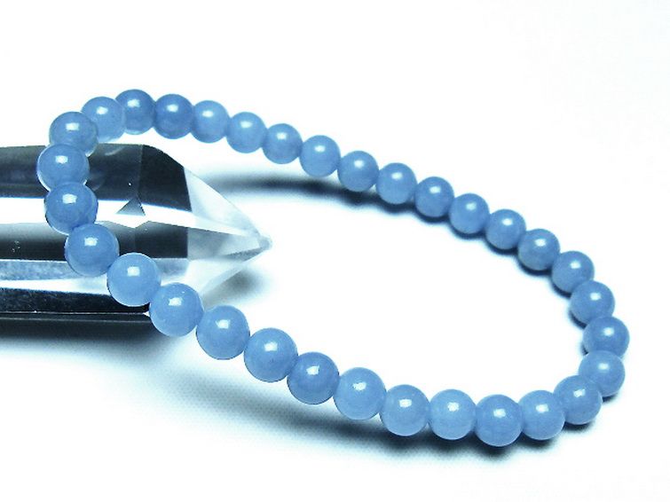 エンジェライト 天使の石 ブレスレット 6mm [t104-3977] 1枚目