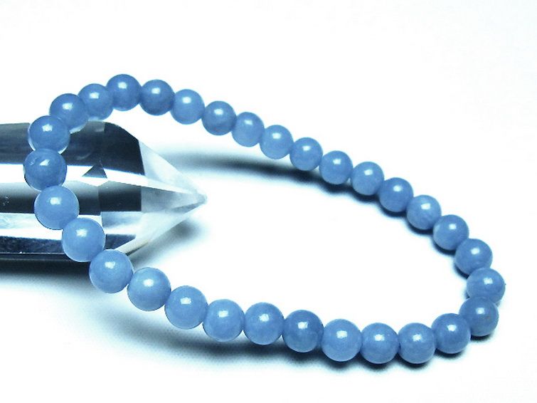 エンジェライト 天使の石 ブレスレット 6mm [t104-3982] 1枚目