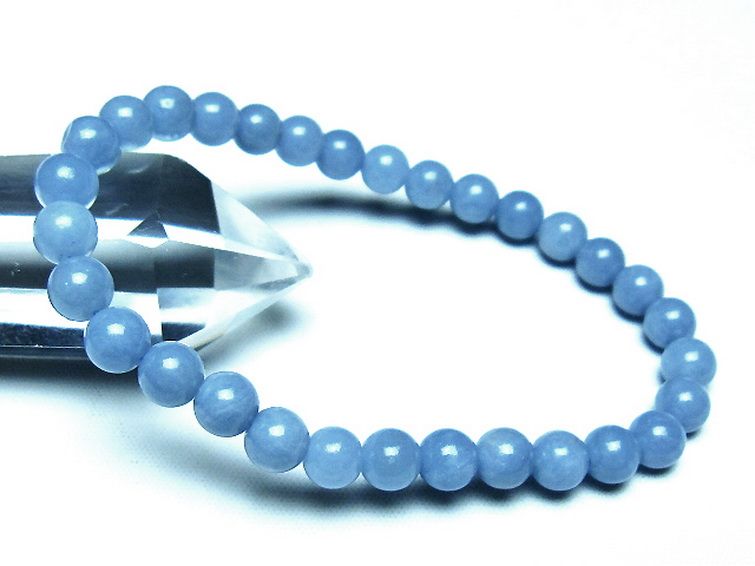 エンジェライト 天使の石 ブレスレット 6mm [t104-3986] 1枚目