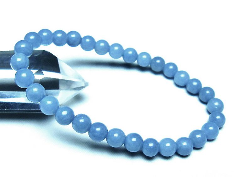 エンジェライト 天使の石 ブレスレット 6mm [t104-3987] 1枚目