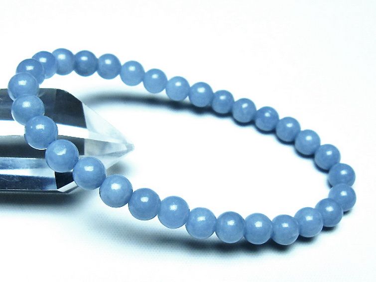 エンジェライト 天使の石 ブレスレット 6mm [t104-3994] 1枚目
