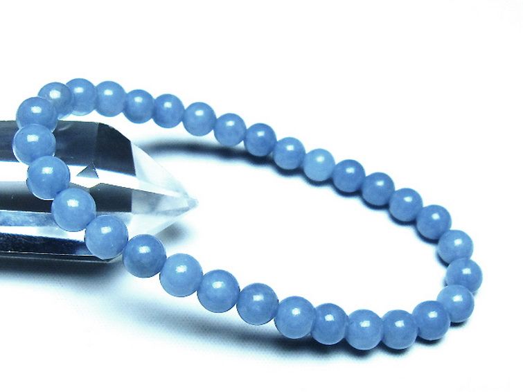 エンジェライト 天使の石 ブレスレット 6mm [t104-4001] 1枚目