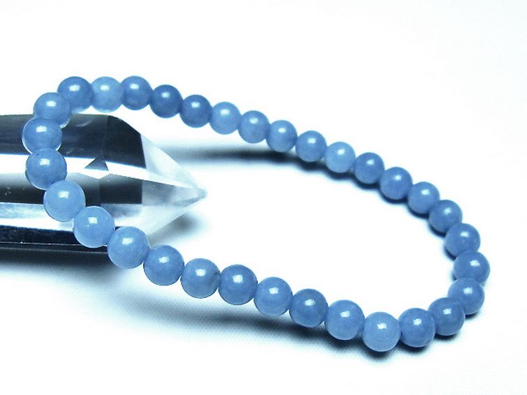 エンジェライト 天使の石 ブレスレット 6mm [t104-4003] 1枚目