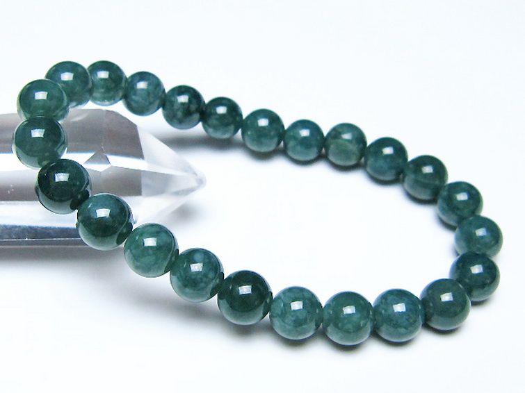 グアテマラ産 翡翠 ブレスレット 8mm [t105-5293] 1枚目