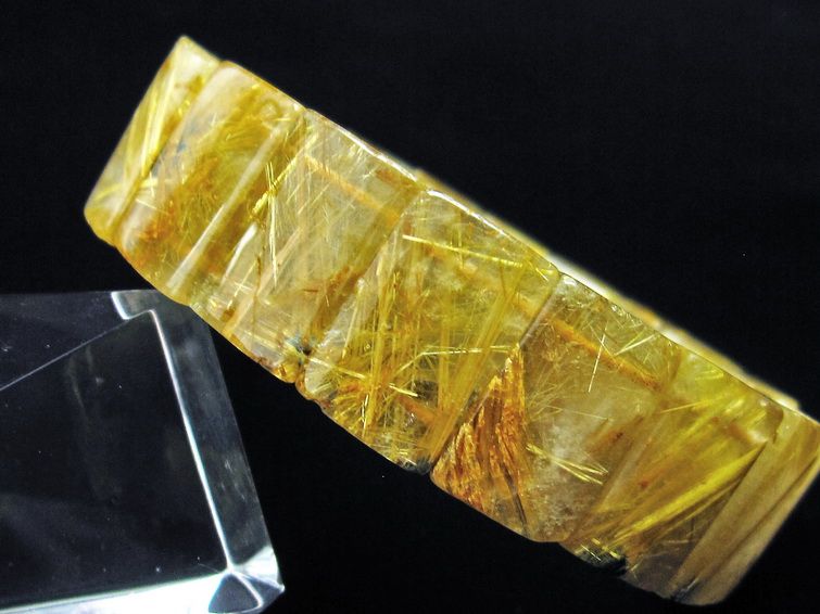 ゴールドタイチンルチル バングル [t107-3789] 2枚目