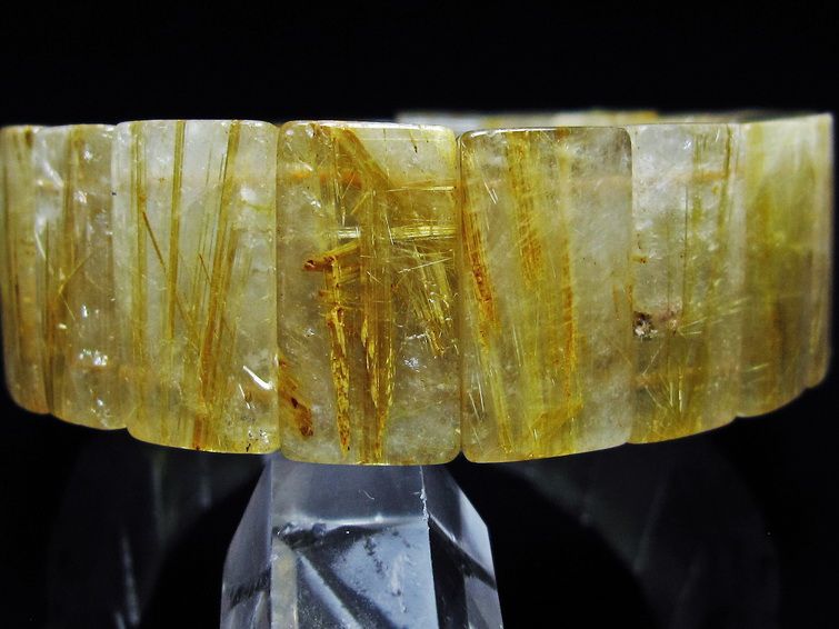 ゴールドタイチンルチル バングル [T107-4457] 3枚目