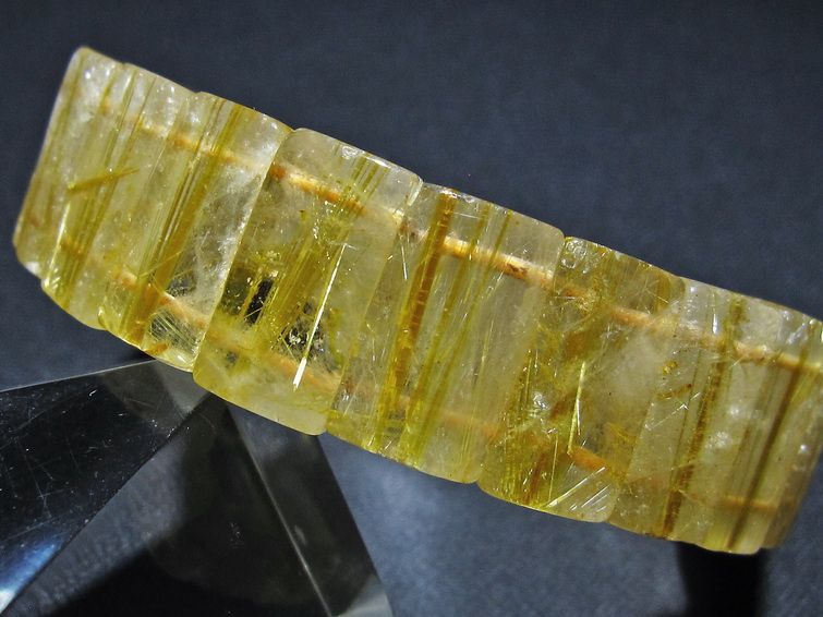 ゴールドタイチンルチル バングル [t107-4493] 2枚目