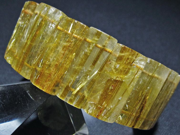 ゴールドタイチンルチル バングル [t107-4496] 2枚目