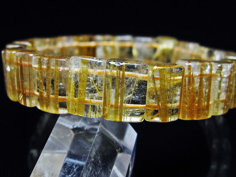 ゴールドタイチンルチル バングル [t107-4503] 3枚目