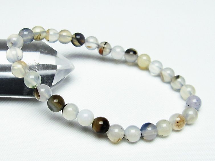 デンドリック アゲート ブレスレット 6mm [t108-5563] 1枚目