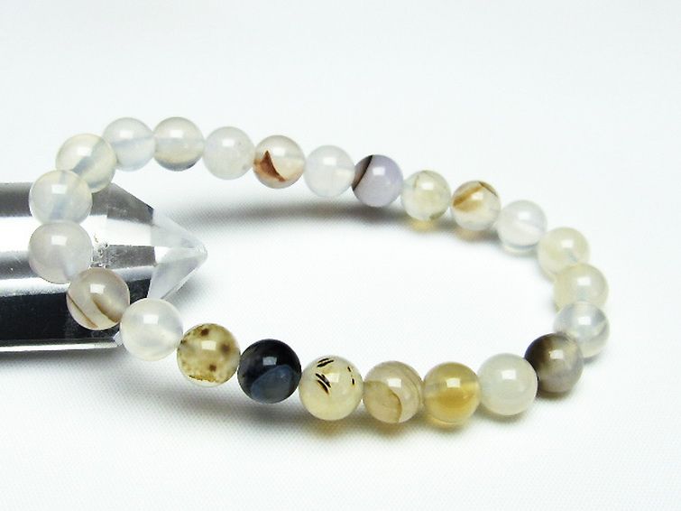 デンドリック アゲート ブレスレット 8mm [t108-5646] 1枚目