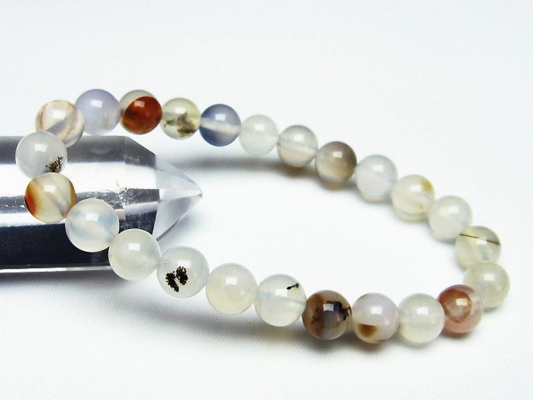 デンドリック アゲート ブレスレット 8mm [t108-5654] 1枚目