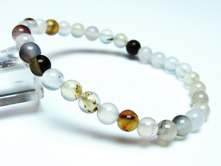 デンドリック アゲート ブレスレット 6mm [t108-5915] 1枚目