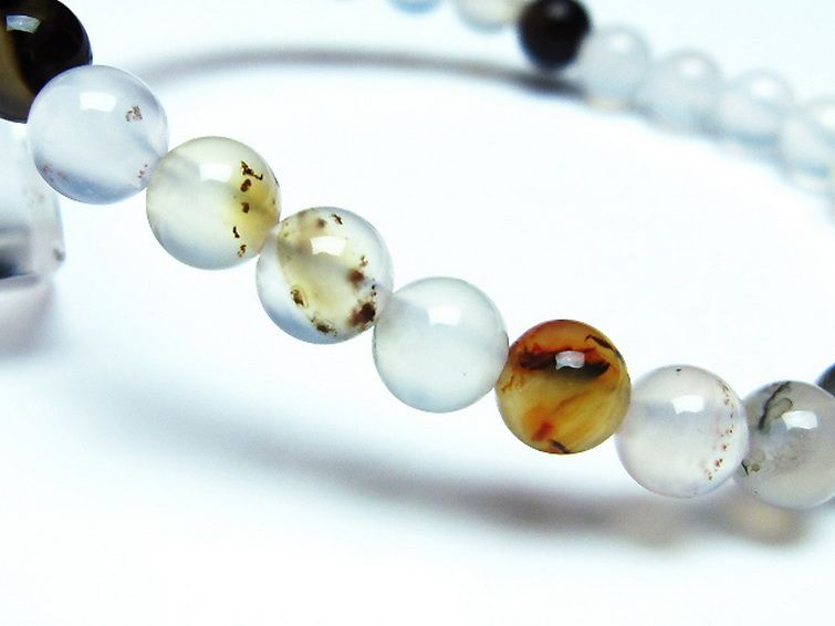 デンドリック アゲート ブレスレット 6mm [t108-5915] 3枚目