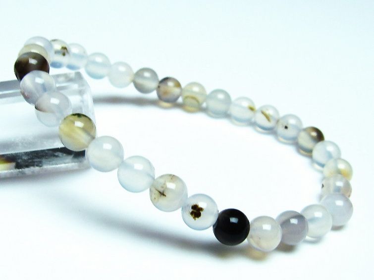 デンドリック アゲート ブレスレット 6mm [t108-5973] 1枚目