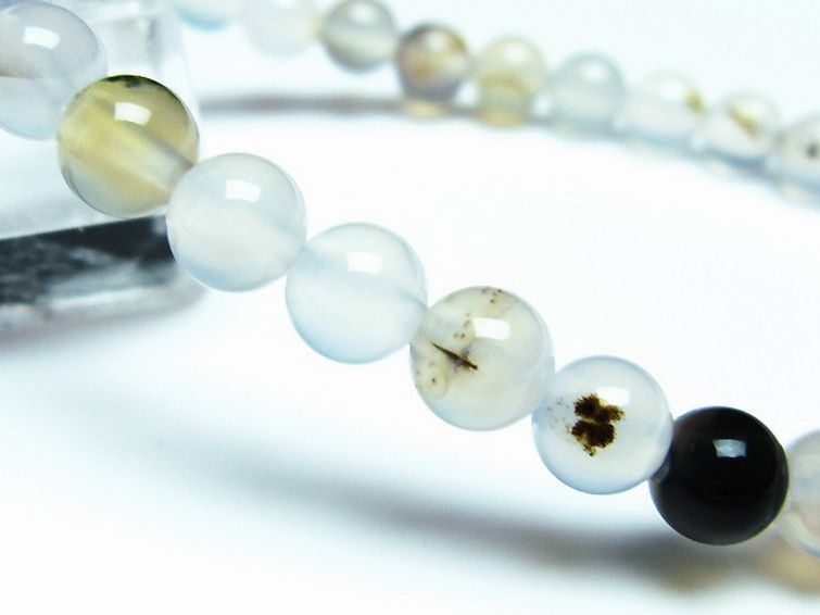 デンドリック アゲート ブレスレット 6mm [t108-5973] 3枚目