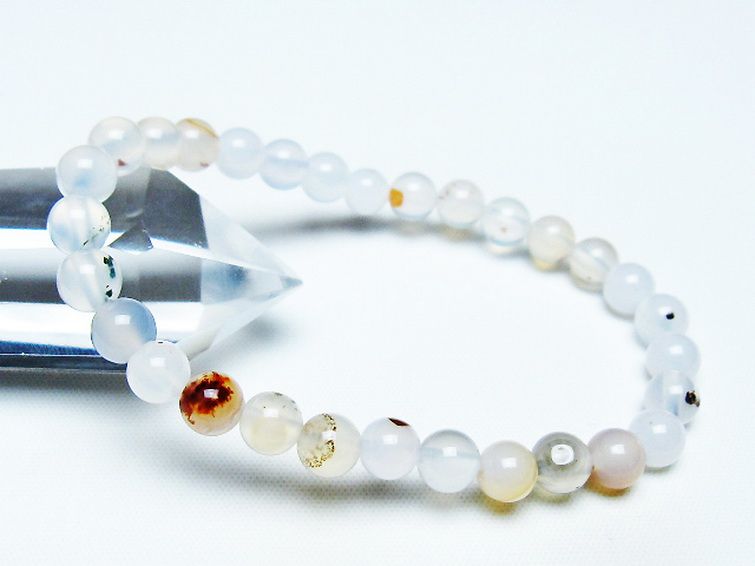 デンドリック アゲート ブレスレット 6mm [t108-6126] 1枚目