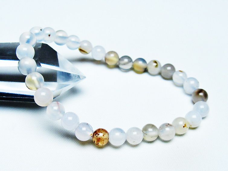 デンドリック アゲート ブレスレット 6mm [t108-6144] 1枚目