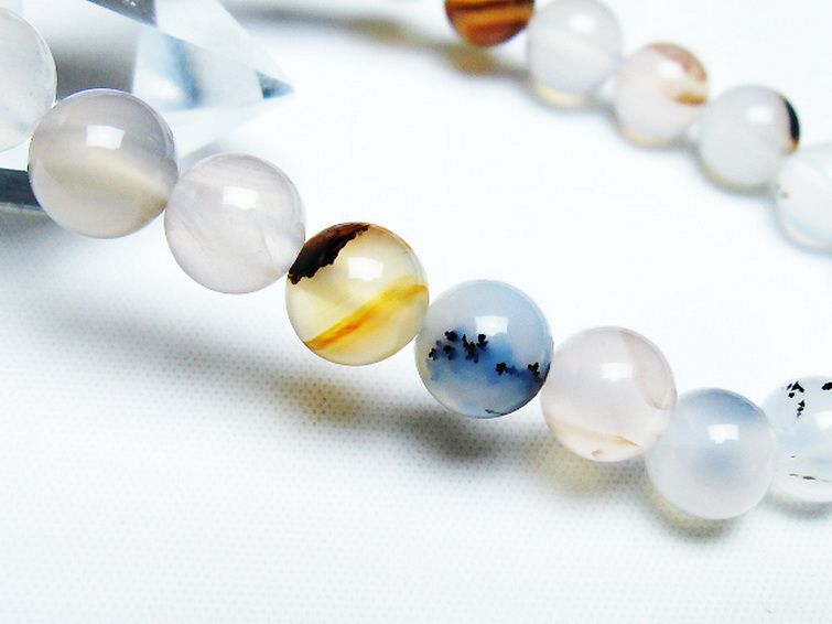 デンドリック アゲート ブレスレット 8mm [t108-6164] 3枚目