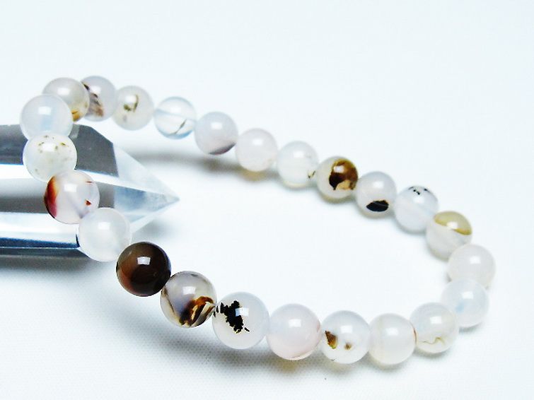 デンドリック アゲート ブレスレット 8mm [T108-6172] 1枚目