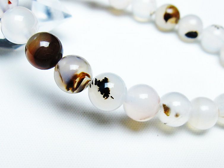 デンドリック アゲート ブレスレット 8mm [T108-6172] 3枚目