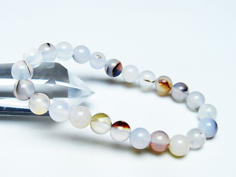 デンドリック アゲート ブレスレット 8mm [t108-6177] 1枚目