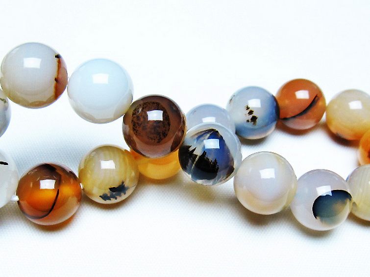 デンドリック アゲート ブレスレット 12mm [T108-6328] 2枚目