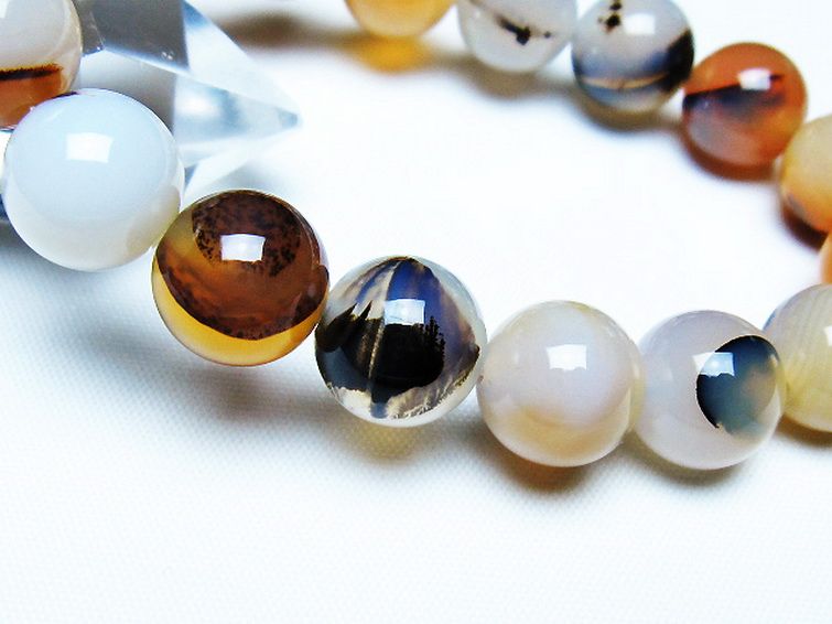 デンドリック アゲート ブレスレット 12mm [T108-6328] 3枚目