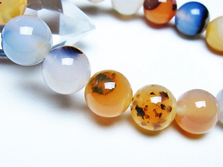 デンドリック アゲート ブレスレット 12mm [T108-6356] 3枚目