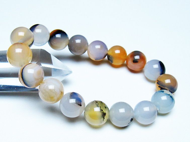 デンドリック アゲート ブレスレット 12mm [T108-6379] 1枚目